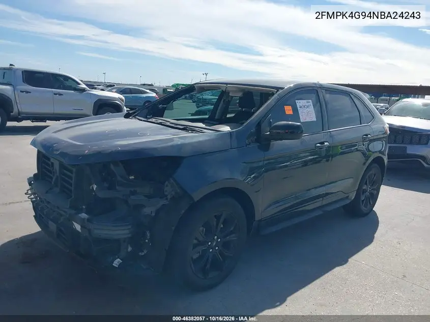 2022 FORD EDGE VIN 2FMPK4G94NBA24243 — фото 2