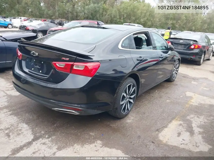 2022 CHEVROLET MALIBU VIN 1G1ZG5ST4NF184895 — фото 4