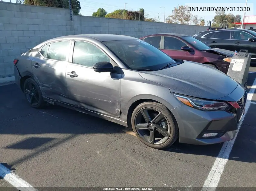 NISSAN SENTRA 2022, VIN 3N1AB8DV2NY313330