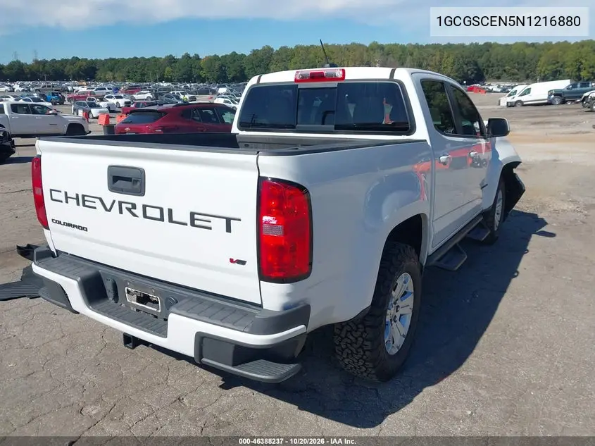 2022 CHEVROLET COLORADO VIN 1GCGSCEN5N1216880 — фото 4