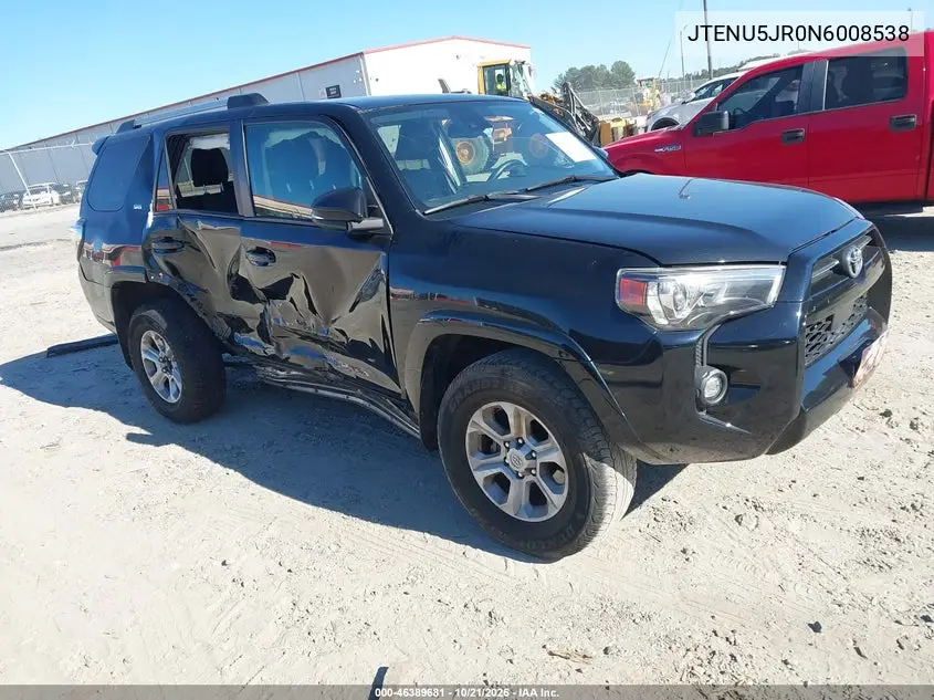 TOYOTA 4RUNNER 2022, VIN JTENU5JR0N6008538