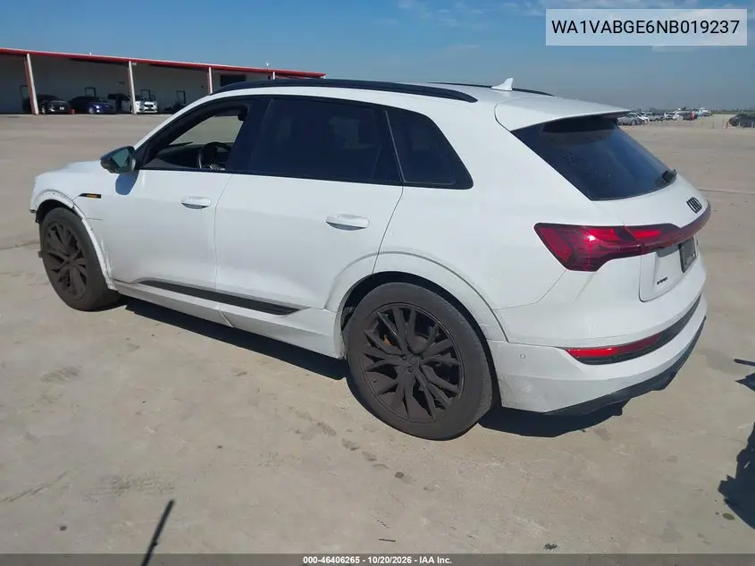 2022 AUDI E-TRON VIN WA1VABGE6NB019237 — фото 3