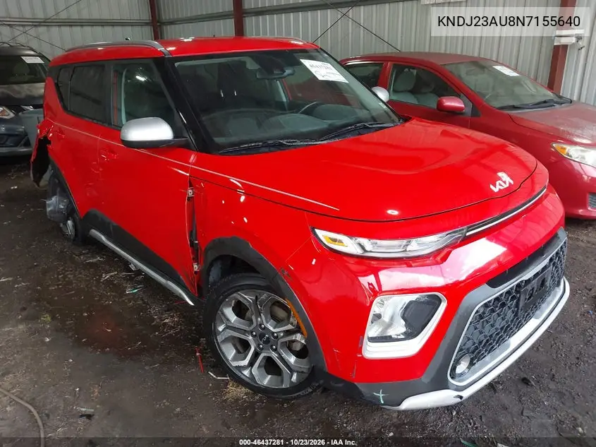 KIA SOUL 2022, VIN KNDJ23AU8N7155640