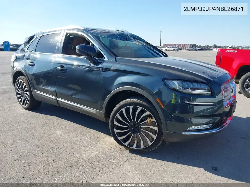 LINCOLN NAUTILUS 2022, VIN 2LMPJ9JP4NBL26871
