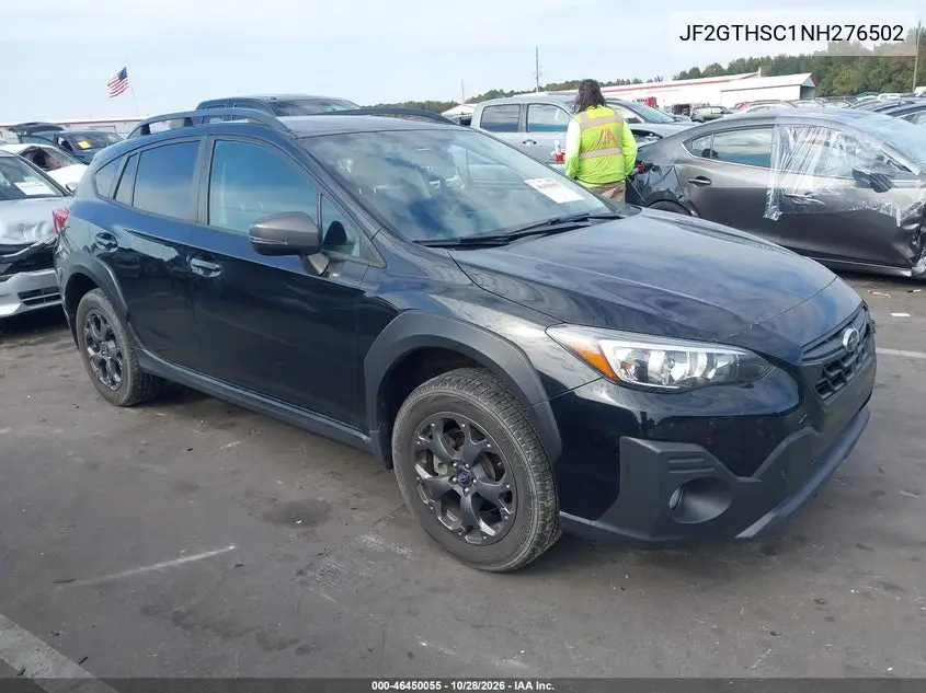 SUBARU XV 2022, VIN JF2GTHSC1NH276502