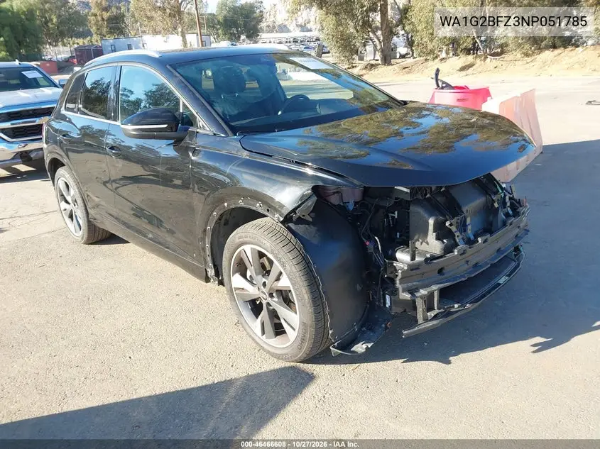 AUDI Q4 E-TRON 2022, VIN WA1G2BFZ3NP051785