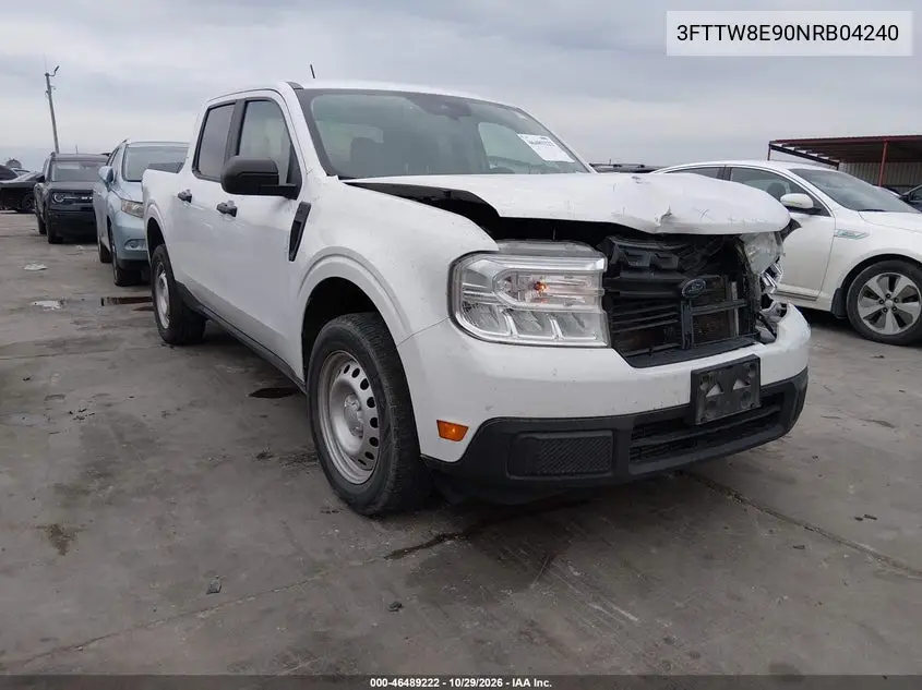 FORD MAVERICK 2022, VIN 3FTTW8E90NRB04240