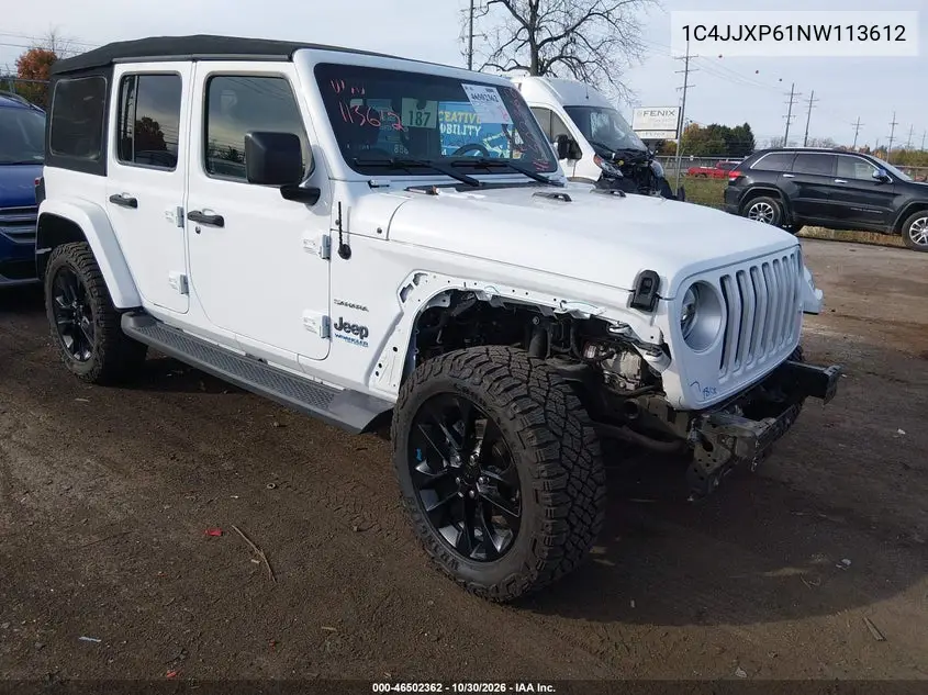 JEEP WRANGLER 2022, VIN 1C4JJXP61NW113612
