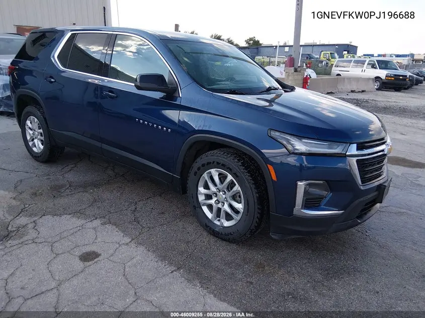 CHEVROLET TRAVERSE 2023, VIN 1GNEVFKW0PJ196688