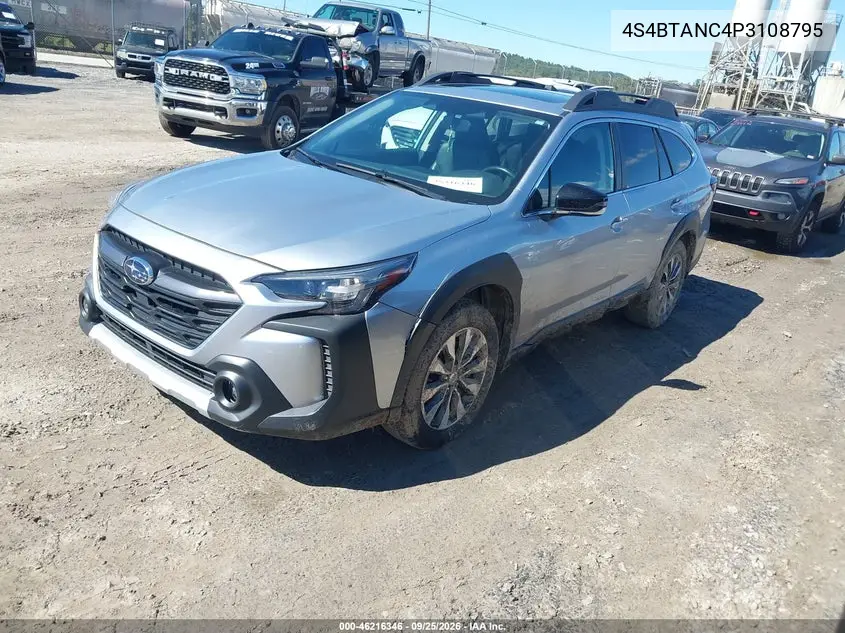 2023 SUBARU OUTBACK VIN 4S4BTANC4P3108795 — фото 2