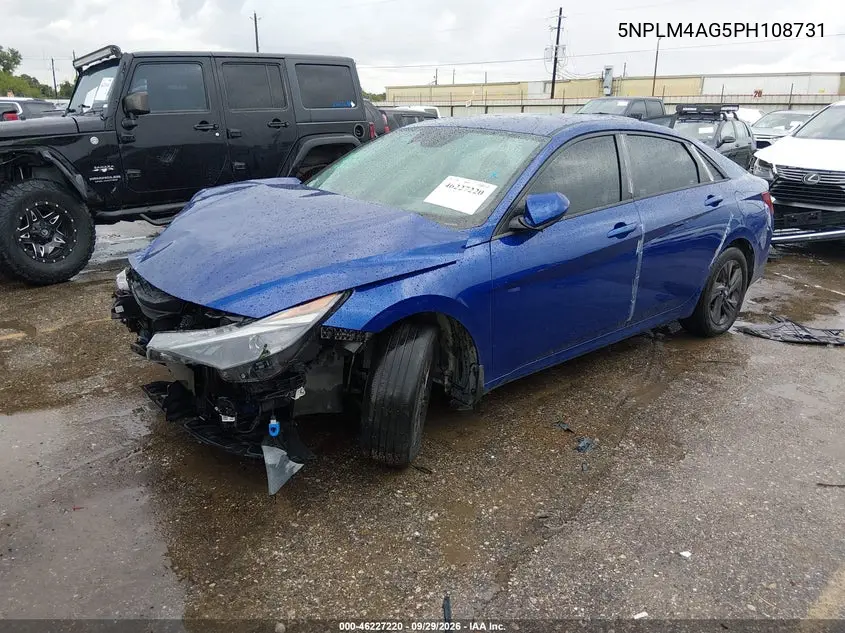 2023 HYUNDAI ELANTRA VIN 5NPLM4AG5PH108731 — фото 2