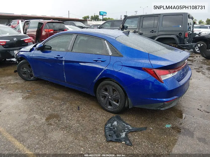2023 HYUNDAI ELANTRA VIN 5NPLM4AG5PH108731 — фото 3