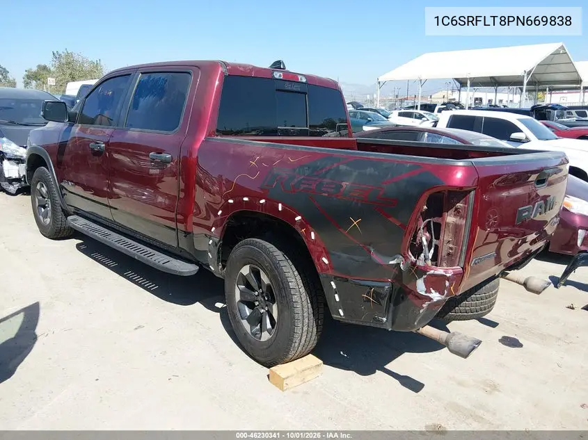 RAM 1500 2023, VIN 1C6SRFLT8PN669838