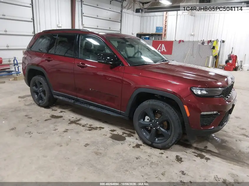 JEEP GRAND CHEROKEE 2023, VIN 1C4RJHBG5PC504114