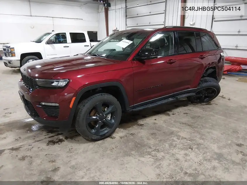 2023 JEEP GRAND CHEROKEE VIN 1C4RJHBG5PC504114 — фото 2