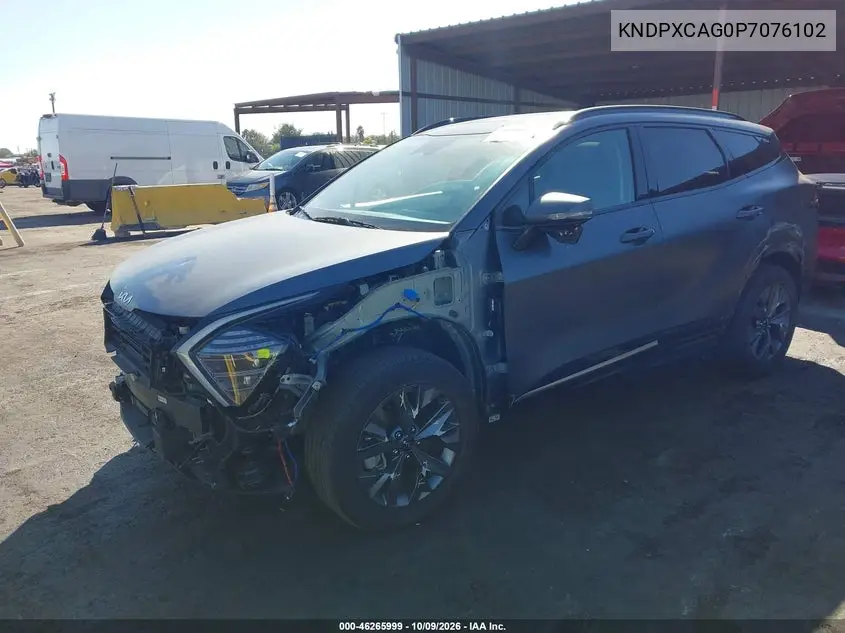 2023 KIA SPORTAGE VIN KNDPXCAG0P7076102 — фото 2