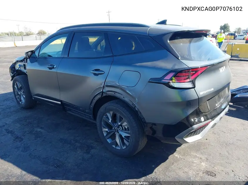 2023 KIA SPORTAGE VIN KNDPXCAG0P7076102 — фото 3