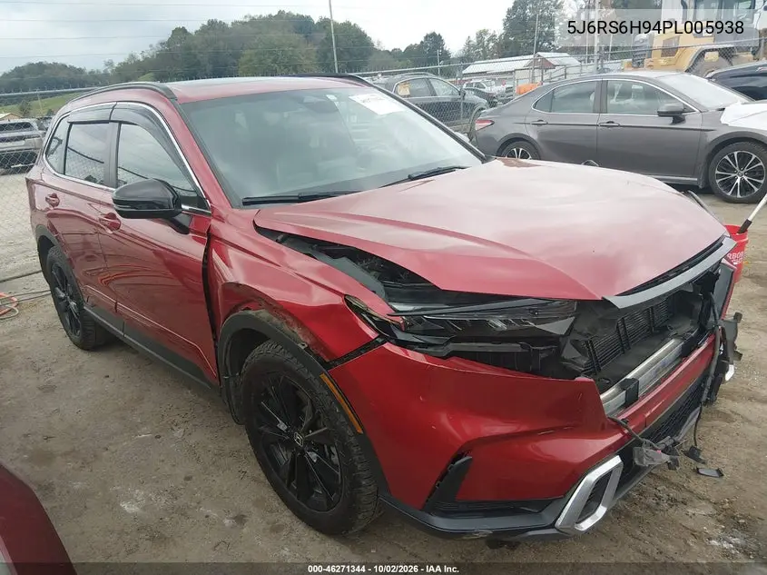 HONDA CR-V 2023, VIN 5J6RS6H94PL005938