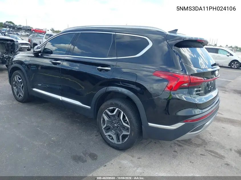 2023 HYUNDAI SANTA FE VIN 5NMS3DA11PH024106 — фото 3