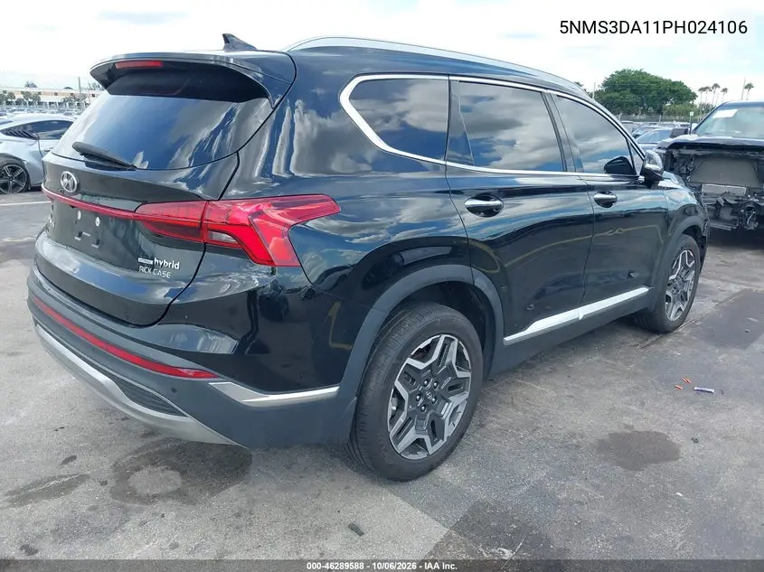 2023 HYUNDAI SANTA FE VIN 5NMS3DA11PH024106 — фото 4