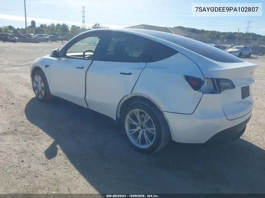 2023 TESLA MODEL Y VIN 7SAYGDEE9PA102807 — фото 3
