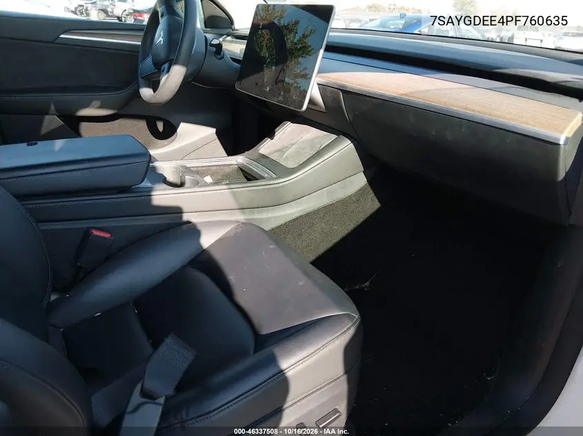 2023 TESLA MODEL Y VIN 7SAYGDEE4PF760635 — фото 5