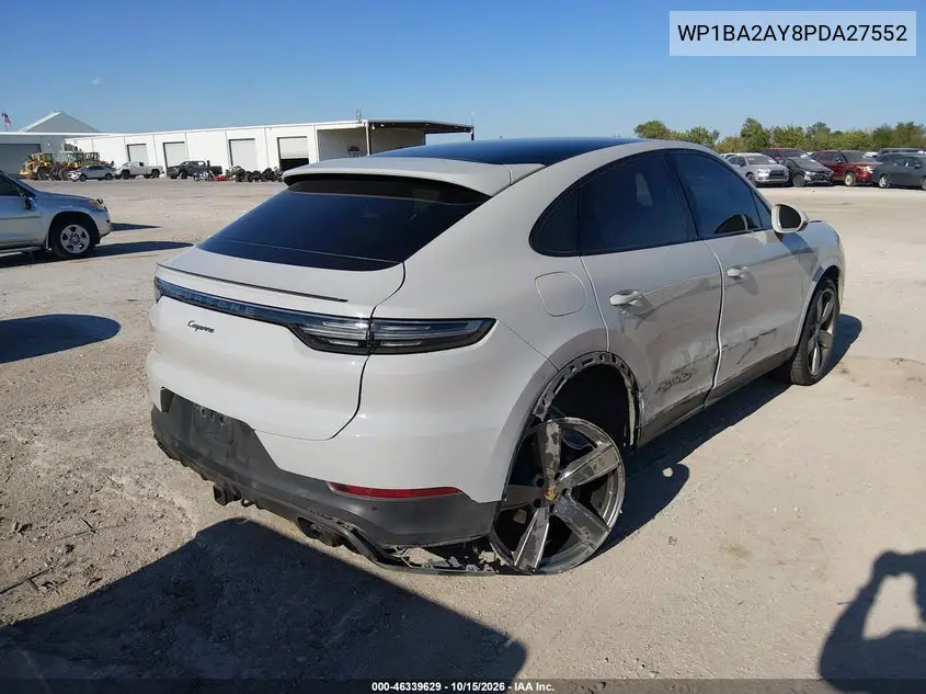 2023 PORSCHE CAYENNE COUPE VIN WP1BA2AY8PDA27552 — фото 4