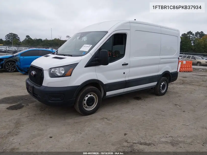 2023 FORD TRANSIT VIN 1FTBR1C86PKB37934 — фото 2
