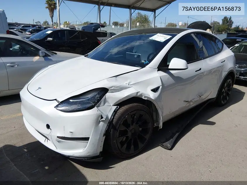 2023 TESLA MODEL Y VIN 7SAYGDEE6PA156873 — фото 2