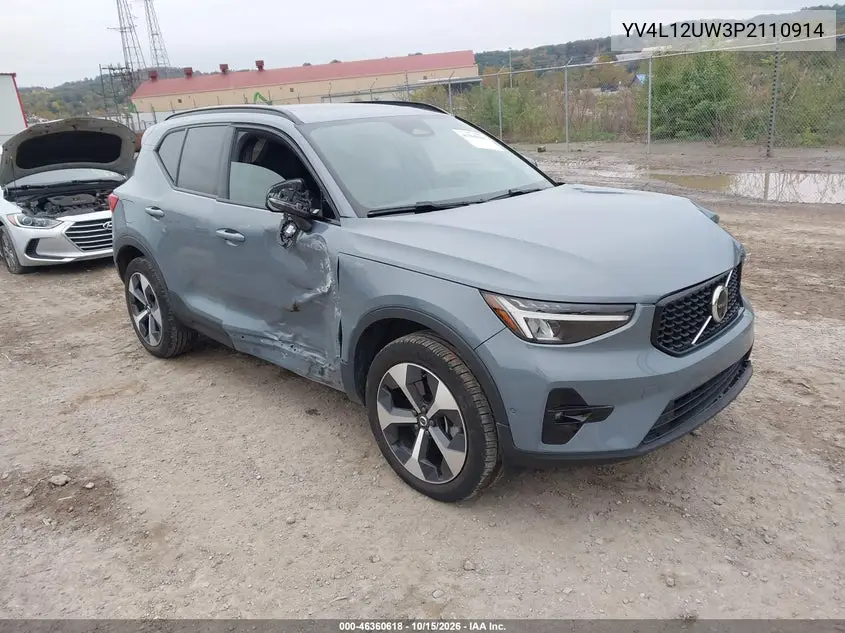 VOLVO XC40 2023, VIN YV4L12UW3P2110914
