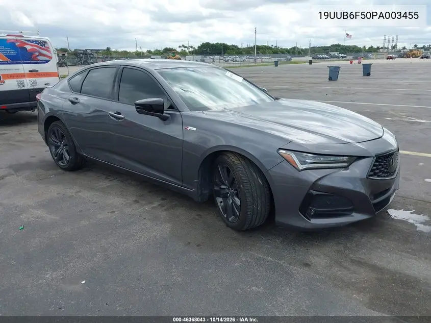 ACURA TLX 2023, VIN 19UUB6F50PA003455