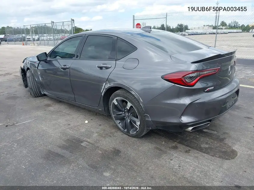 2023 ACURA TLX VIN 19UUB6F50PA003455 — фото 3