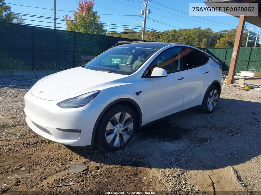 2023 TESLA MODEL Y VIN 7SAYGDEE1PA080852 — фото 2
