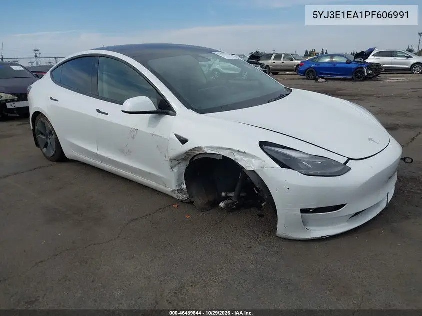 TESLA MODEL 3 2023, VIN 5YJ3E1EA1PF606991