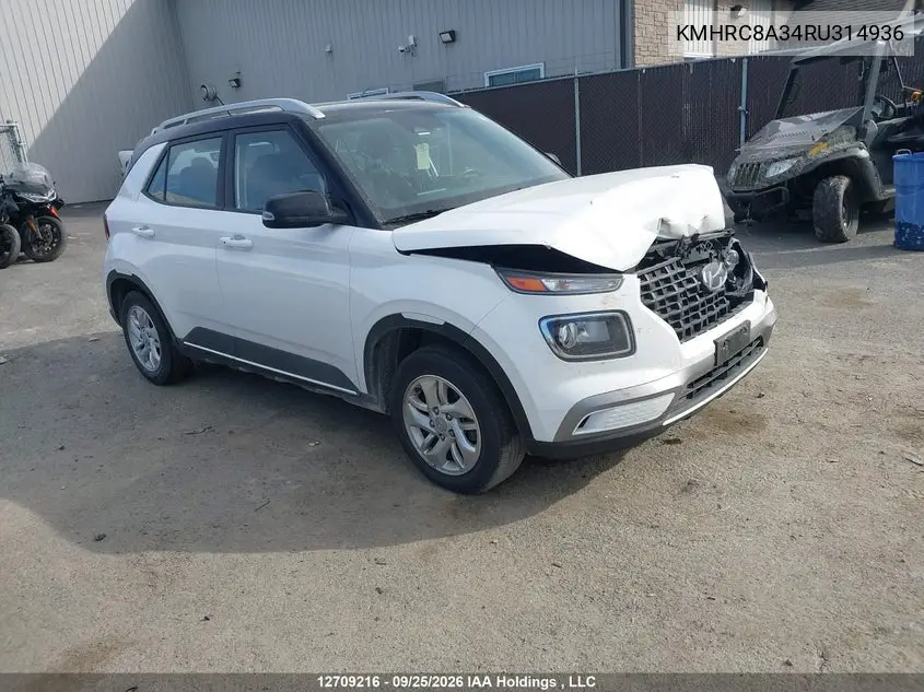 HYUNDAI VENUE 2024, VIN KMHRC8A34RU314936
