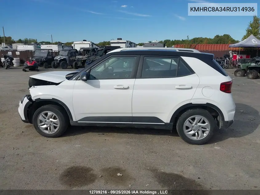 2024 HYUNDAI VENUE VIN KMHRC8A34RU314936 — фото 12