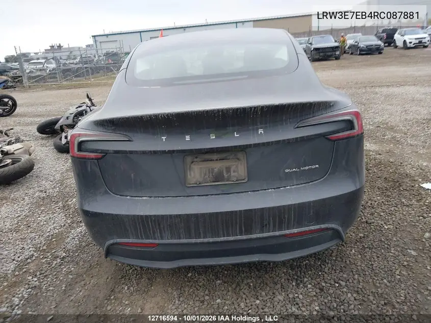 2024 TESLA MODEL 3 VIN LRW3E7EB4RC087881 — фото 16