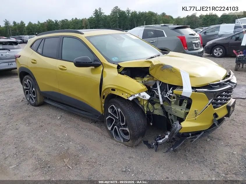 CHEVROLET TRAX 2024, VIN KL77LJE21RC224103