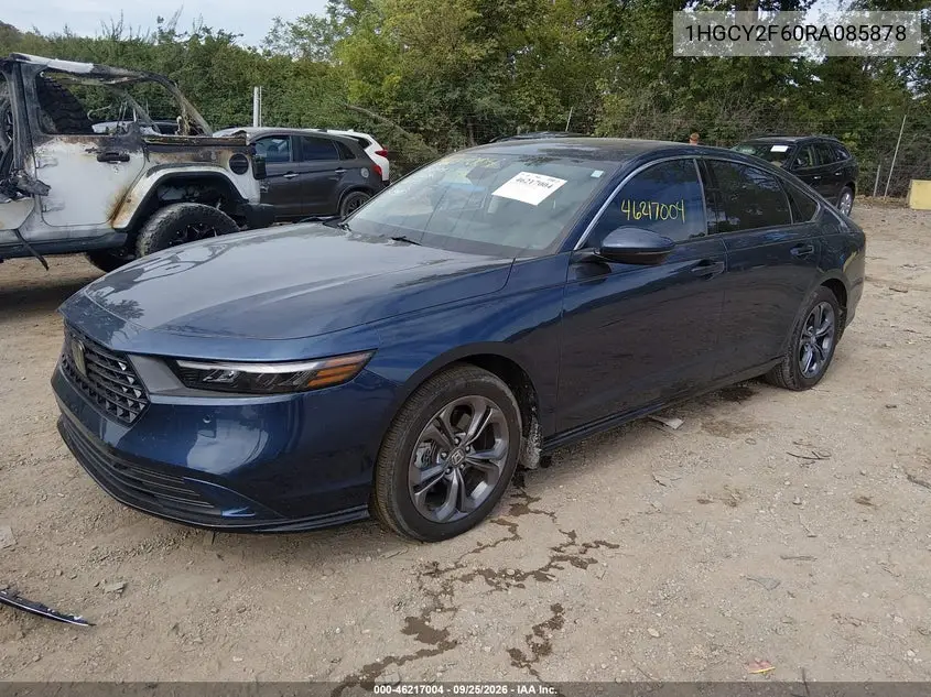 2024 HONDA ACCORD VIN 1HGCY2F60RA085878 — фото 2