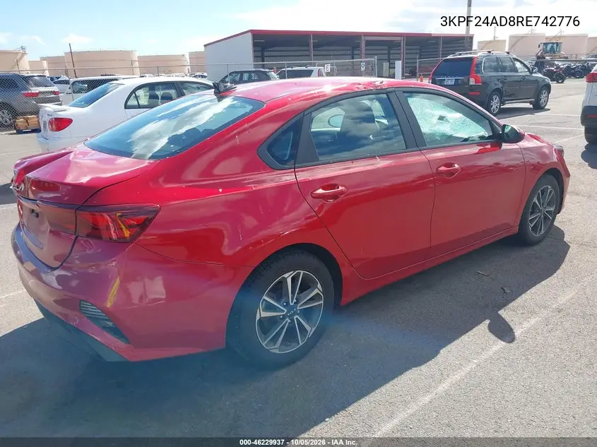 2024 KIA FORTE VIN 3KPF24AD8RE742776 — фото 4