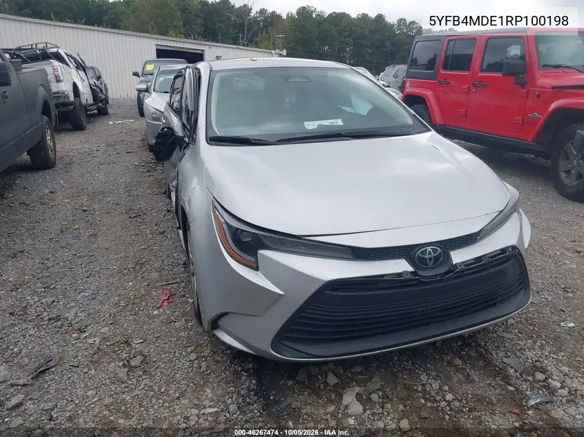 TOYOTA COROLLA 2024, VIN 5YFB4MDE1RP100198