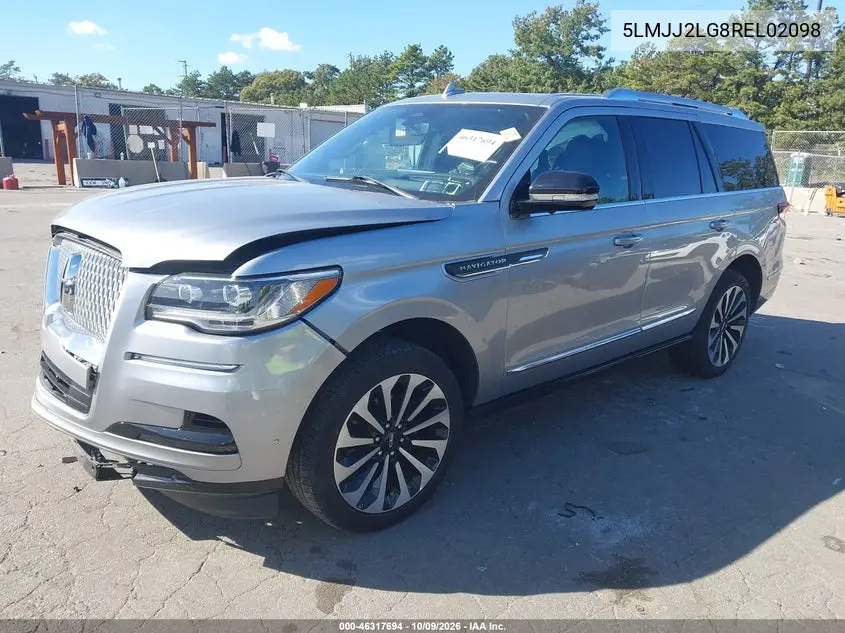 2024 LINCOLN NAVIGATOR VIN 5LMJJ2LG8REL02098 — фото 2
