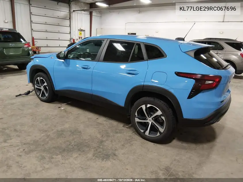 2024 CHEVROLET TRAX VIN KL77LGE29RC067696 — фото 3