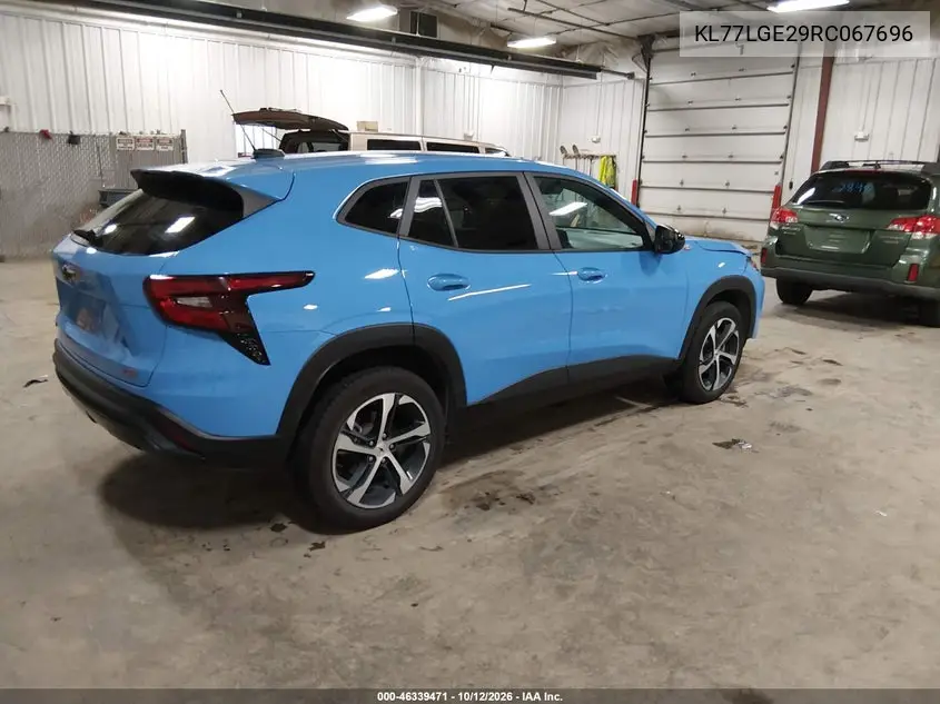 2024 CHEVROLET TRAX VIN KL77LGE29RC067696 — фото 4