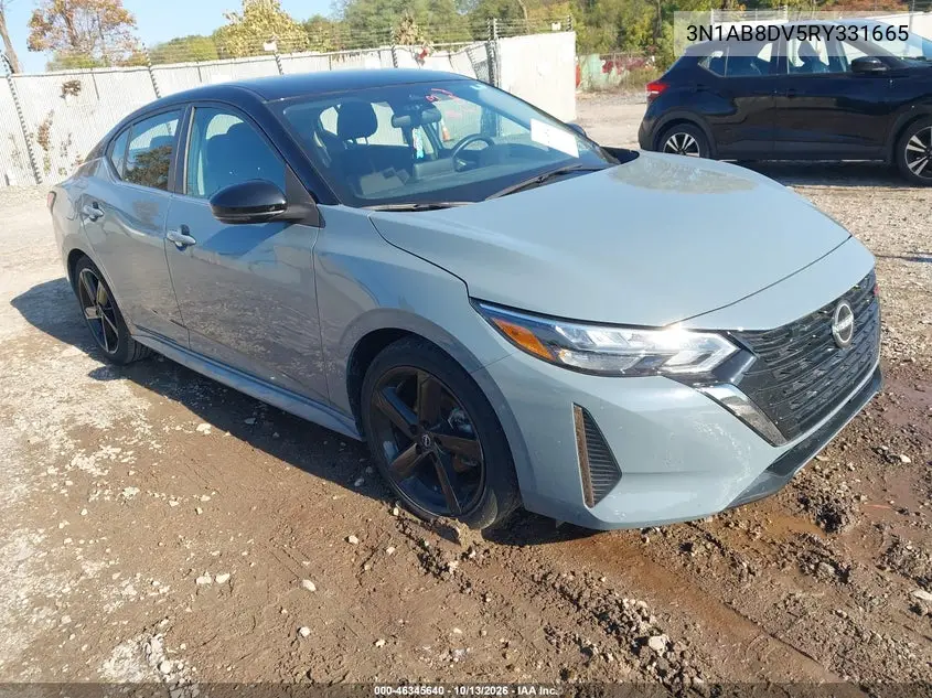 NISSAN SENTRA 2024, VIN 3N1AB8DV5RY331665