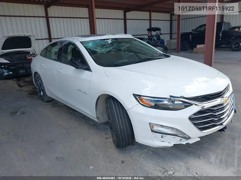 CHEVROLET MALIBU 2024, VIN 1G1ZD5ST1RF115922