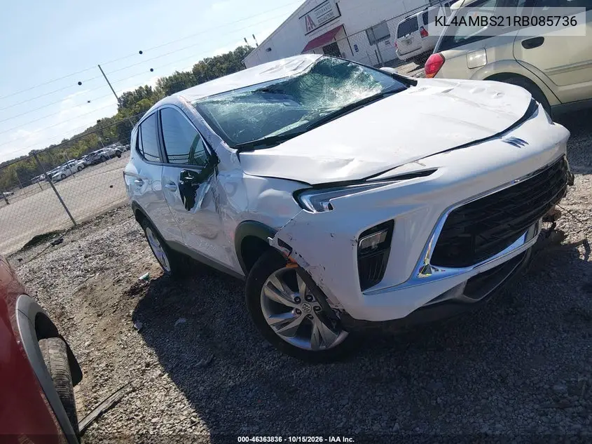 BUICK ENCORE GX 2024, VIN KL4AMBS21RB085736
