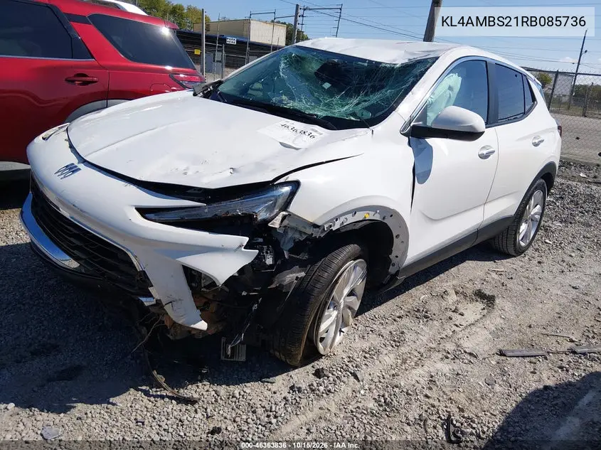2024 BUICK ENCORE GX VIN KL4AMBS21RB085736 — фото 2