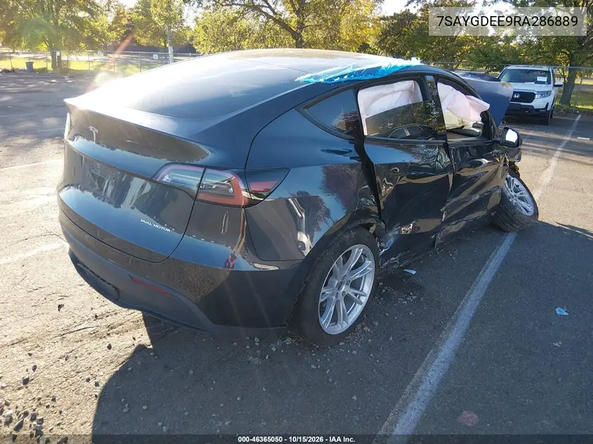 2024 TESLA MODEL Y VIN 7SAYGDEE9RA286889 — фото 4