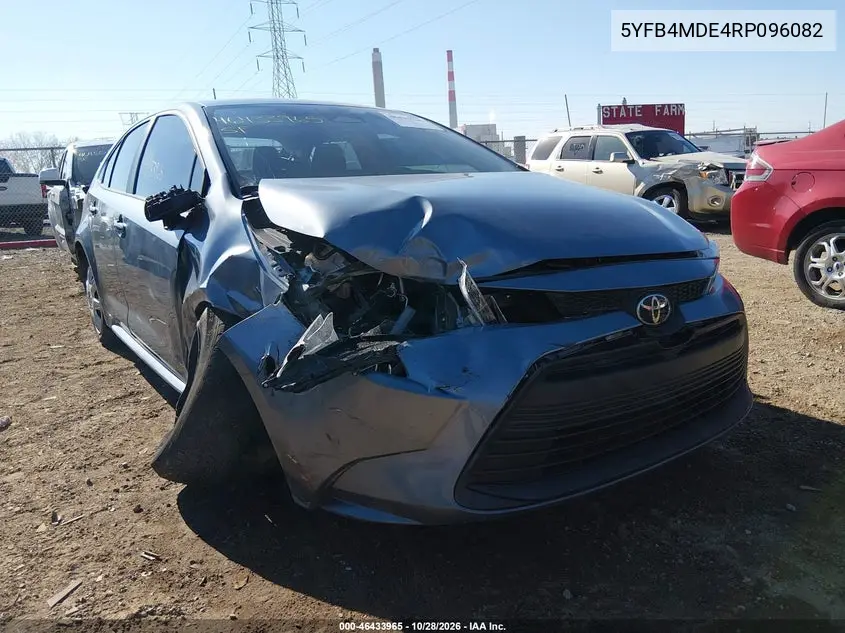TOYOTA COROLLA 2024, VIN 5YFB4MDE4RP096082